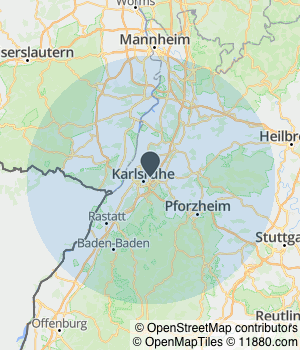 Kartendarstellung des Servicegebiets von Clean-Attack