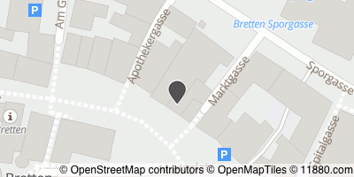 Auf Stadtplan Bretten, Baden anzeigen