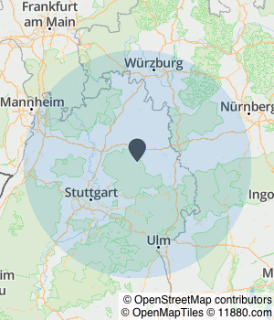 Kartendarstellung des Servicegebiets von WohntraumSHA