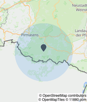 Kartendarstellung des Servicegebiets von Bärenhöhle