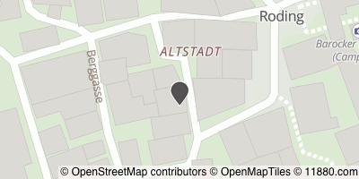 Auf Stadtplan Roding, Regen anzeigen