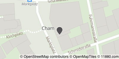 Auf Stadtplan Cham, Oberpfalz anzeigen