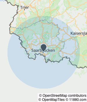 Kartendarstellung des Servicegebiets von Kessel & Naumann Immobilien