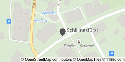 Auf Stadtplan Schillingsfürst, Mittelfranken anzeigen
