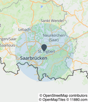 Kartendarstellung des Servicegebiets von Pietro Sanfilippo Dienstleistung