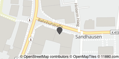 Auf Stadtplan Sandhausen, Baden anzeigen