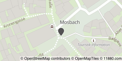 Auf Stadtplan Mosbach, Baden anzeigen