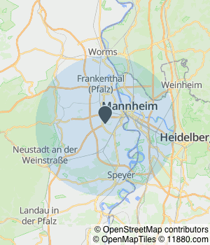 Kartendarstellung des Servicegebiets von VOLTavis