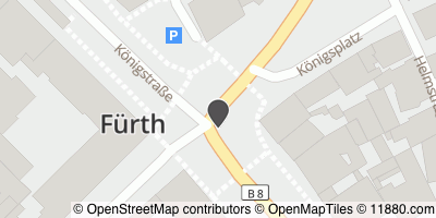 Auf Stadtplan Fürth, Bayern anzeigen