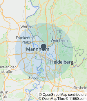 Kartendarstellung des Servicegebiets von Photo-Proßwitz