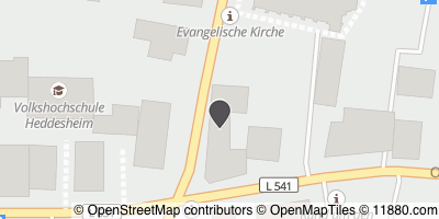 Auf Stadtplan Heddesheim, Baden anzeigen