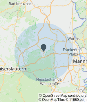 Kartendarstellung des Servicegebiets von LBK -Benkler