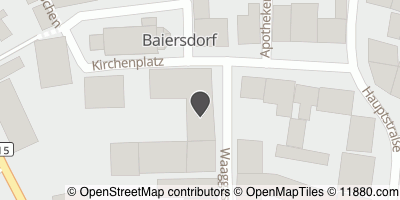 Auf Stadtplan Baiersdorf, Mittelfranken anzeigen