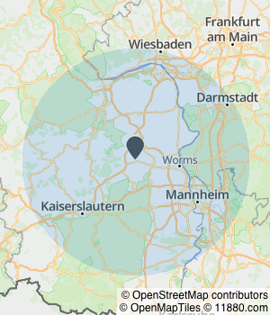 Kartendarstellung des Servicegebiets von Royal Garden