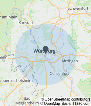 Kartendarstellung des Servicegebiets von Meyer & Frey Rechtsanwälte