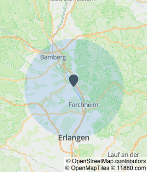 Kartendarstellung des Servicegebiets von 4 Clean Solutions