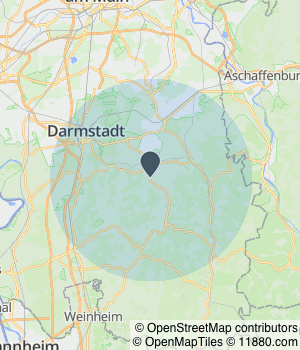 Kartendarstellung des Servicegebiets von LuiCare