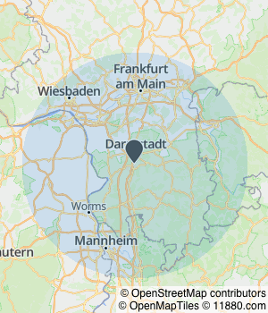 Servicegebiet von Kleinlogel GmbH Schädlingsbekämpfung Kartendarstellung des Servicegebiets von Kleinlogel GmbH Schädlingsbekämpfung