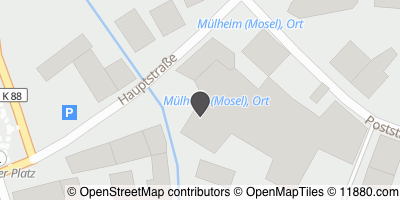 Auf Stadtplan Mülheim, Mosel anzeigen