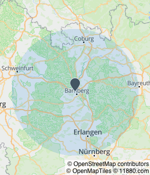 Kartendarstellung des Servicegebiets von Peter