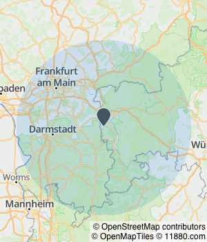Kartendarstellung des Servicegebiets von Gales Hausverwaltung GmbH