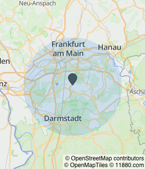 Kartendarstellung des Servicegebiets von Kfz-Gutachter ExpertCheck