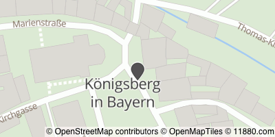 Auf Stadtplan Königsberg in Bayern anzeigen