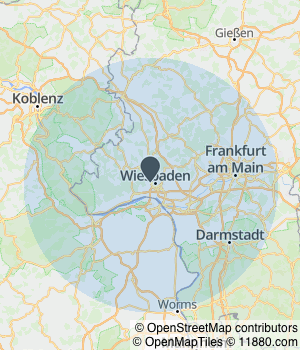 Kartendarstellung des Servicegebiets von Brilliant und Rein