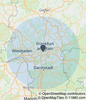Kartendarstellung des Servicegebiets von Abflußreinigung Herbert Geurts GmbH