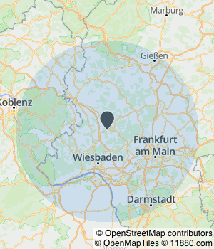 Kartendarstellung des Servicegebiets von Golban Bau