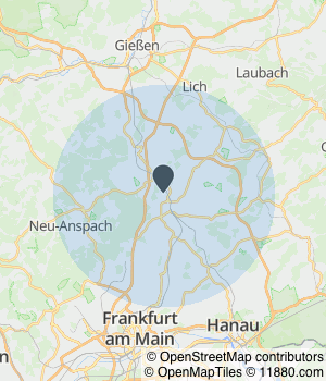 Kartendarstellung des Servicegebiets von Taxi-Luka