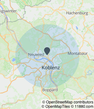 Kartendarstellung des Servicegebiets von OZ - Autoteile