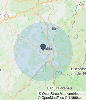 Kartendarstellung des Servicegebiets von BIOTLEX UG (haftungsbeschränkt)