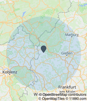 Kartendarstellung des Servicegebiets von Tierarztpraxis Unzeitig