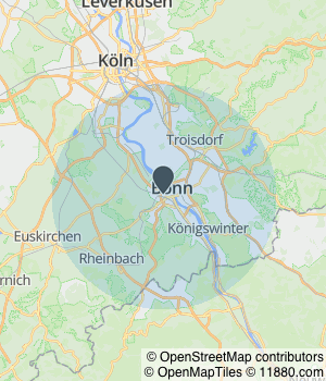 Kartendarstellung des Servicegebiets von Schneider Rechtsanwälte