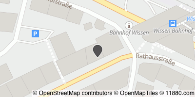 Auf Stadtplan Wissen, Sieg anzeigen