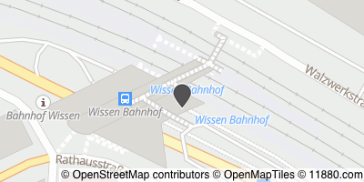 Auf Stadtplan Wissen, Sieg anzeigen