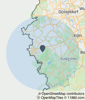 Kartendarstellung des Servicegebiets von MSL MontageServiceLiehr