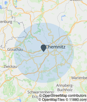 Kartendarstellung des Servicegebiets von Ulrich Lange