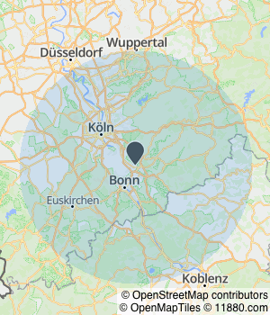 Kartendarstellung des Servicegebiets von Schmitz & Co