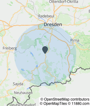 Servicegebiet von Erzgebirgs-Stübl / Pohling Kartendarstellung des Servicegebiets von Erzgebirgs-Stübl / Pohling