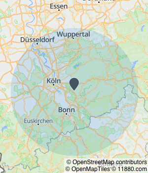 Servicegebiet von JG Garten Kartendarstellung des Servicegebiets von JG Garten