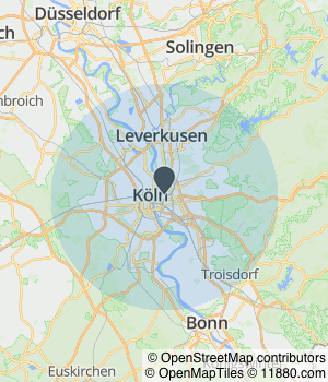 Kartendarstellung des Servicegebiets von Edobau1979