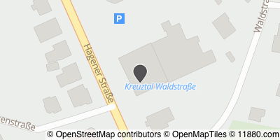 Auf Stadtplan Kreuztal, Westfalen anzeigen