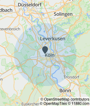 Kartendarstellung des Servicegebiets von Ernährungsberatung und -therapie Eberbach und Eckhardt