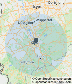 Kartendarstellung des Servicegebiets von MSC-Feuertreppe-Fluchtspindeltreppe