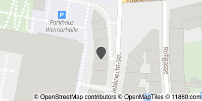 Auf Stadtplan Weimar, Thüringen anzeigen