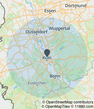 Kartendarstellung des Servicegebiets von Dom Entrümpelung