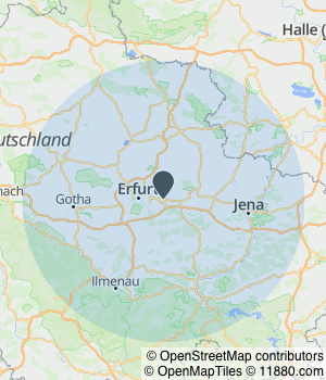 Servicegebiet von Elektro-Kaiser Kartendarstellung des Servicegebiets von Elektro-Kaiser