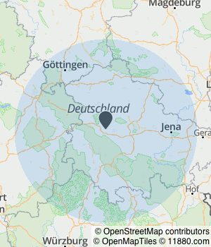 Servicegebiet von Rudloff's Raumausstattung GmbH Kartendarstellung des Servicegebiets von Rudloff's Raumausstattung GmbH